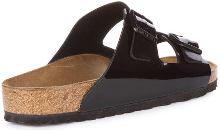 Birkenstock Arizona Sandals | Patent Black Birko-Flor for Women