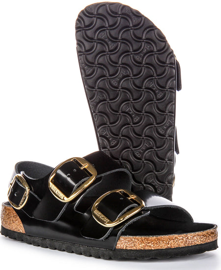 Birkenstock Milano Sandals | Black patent-finish leather for Women