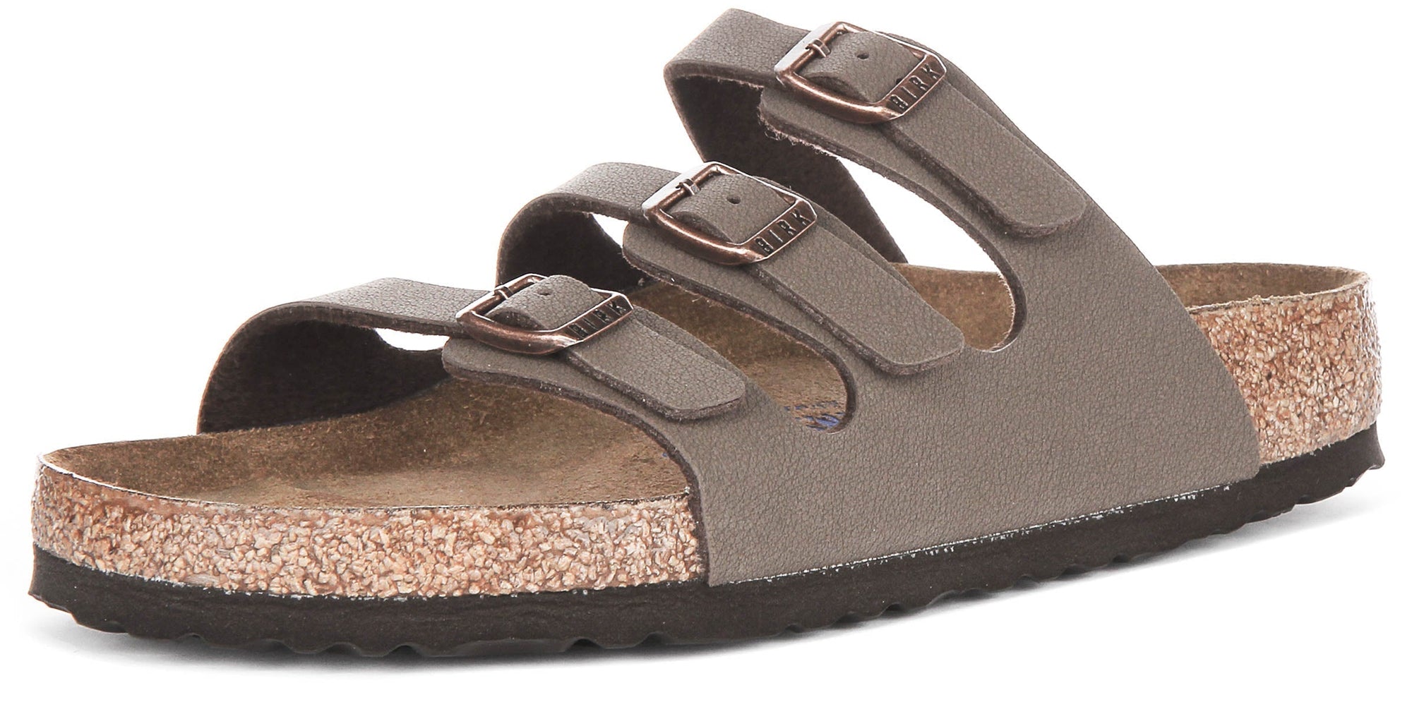 Birkenstock Florida Sandals | Mocha genuine leather - Soft Footbed for Women - Regular Fit