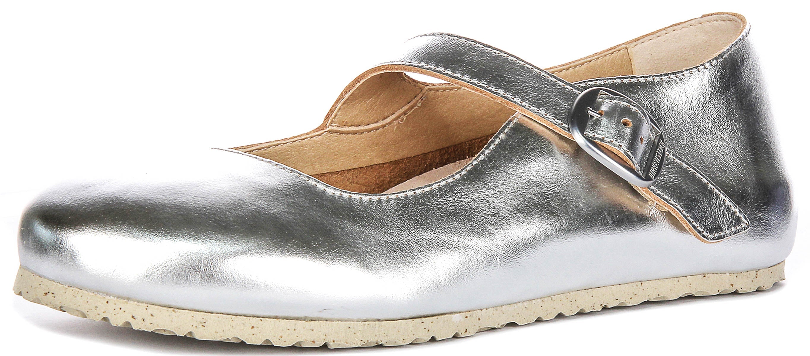 Birkenstock Tracy Shoes | Silver signature Birkenstock upper material for Men and Women