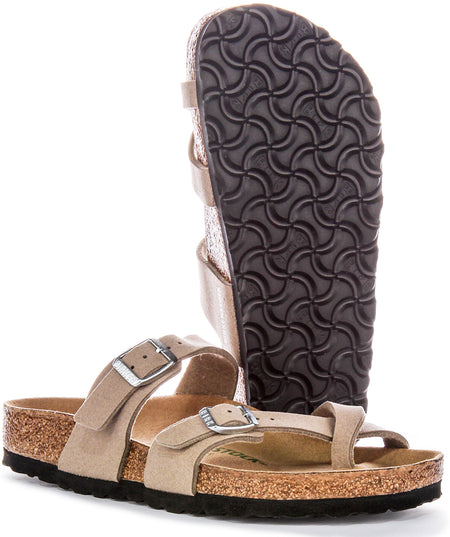 Birkenstock Mayari Sandals | Taupe Birko-Flor - Vegan-Friendly for Men and Women